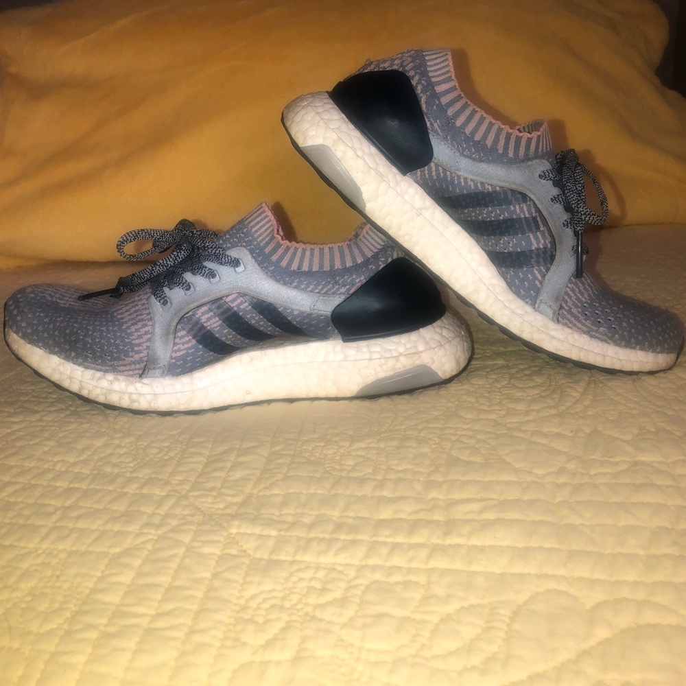 Adidias Ultra boost pink and blue